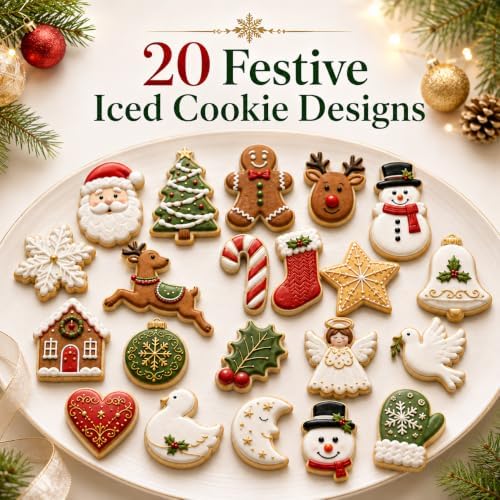 Mini Christmas Cookie Cutters Set 20 Pieces Stainless Steel Cookie Cutter Set for Baking -Christmas Tree,Snowman,Reindeer,Santa Face, Star,Stocking,Candy Cane,Gingerbread Man and More - Image 5