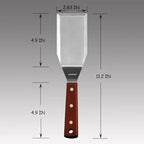 Professional Metal Spatula for Cast Iron Skillets and Flat Top Grills, Full - Image 7