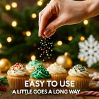Confect Edible Pearl Sprinkles – Festive Mix of Red, White, Silver & Green Disco Ball Sprinkles – Cake & Cupcake Toppers for Baking, Decorating, and Party Treats- 5 Oz - Image 5