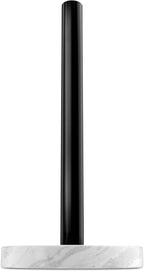 Koville African Genuine Marble Paper Towel Holder Countertop, Metal Rod 6" by Koville