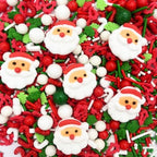 Santa Claus Sprinkles 7oz Candy Sugar Sprinkle Red and Green Sprinkles Cake Decorations Cupcake Toppers Cookie Decorating Ice Cream Celebrations - Image 2