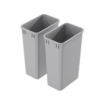 Dowell 2 Pack 50Qt Wastebasket Trash Container, by DowellKitchenBath