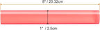 HARFINGTON Acrylic Clay Roller 8 Inch x 1 Inch Solid Non-Stick Plastic Round - Image 2