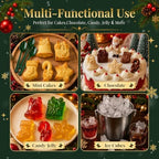 3D Christmas Silicone Molds, Xmas Baking Mold for Cakes, Handmade Soap, Chocolate, Jello, Candy and Candles - Image 6