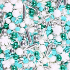 Snowflake Sprinkles for Cake Decorating 4.23 ounce Frozen in Sugar Pearls Sprinkles for Cupcakes Topper Cookie Metallic Sprinkles Mix Jimmies Confetti Cake Decorations for Kid's Birthday Christmas Party - Image 3
