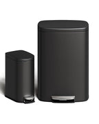 GarveeHome 13 Gal & 2.6 Gal Trash Can Combo Set, Kitchen Trash Can and Bathroom by GarveeHome