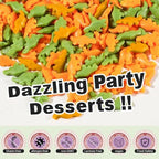 Dinosaur Sprinkles with Bone & Tree Confetti, Jungle Cake Sprinkles, 180g - Image 4