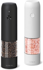 Ultrean Pepper Grinder, Rechargeable Salt and Pepper Grinder Set by Ultrean