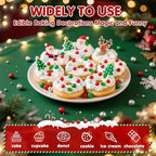 Edible Christmas Sprinkles for Cake Decorating,Winter White Blue Snowflake - Image 4