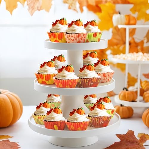 SANNIX 450pcs Fall Cupcake Liners, Pumpkin Maple Leaf Cake Baking Cups - Image 6