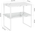 NEX Kitchen Counter Shelf, Stackable Cabinet Shelf Organizers Expandable - Image 3