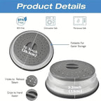 Dependable Industries' 2-in-1 Collapsible Microwave Splatter Guard Cover & - Image 5