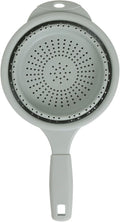 Dexas 8" Collapsible Silicone Strainer in Sage, Kitchen Strainer by Dexas