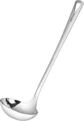 HIFIND Cooking Spoon 12.2 Inches Kitchen Stainless Steel Round Ladle, Heavy-Duty by HIFIND