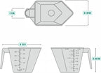 2 Cup Long Handle Scoop for Coffee, Protein Powder, Pet Food, Grains and Dry - Image 2