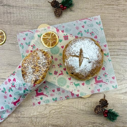 CAMKYDE 100 Pcs Christmas Wax Paper Sheets - Grease Proof for Food, Deli Paper Holiday Use (Reindeer) - Image 6