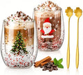 2pcs christmas mugs Coffee Cups 10oz Heat insulation and scald prevention by Unknown