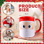 Sliner 11 oz Christmas Coffee Mug Set of 6 with Handle | Funny Xmas Designs Ceramic Mugs, Santa Elf Snowman Penguin Gingerbread Man, Xmas Decorations, Housewarming Holiday Party Gift - Image 2