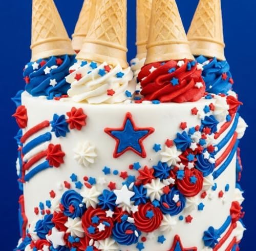 Sprinkles | Colored Sugar | Patriotic Sprinkles | Red white and blue sprinkle | Cocktail sugar | Cupcake sprinkle | Cake sprinkles | Manvscakes | 3 ounces - Image 4