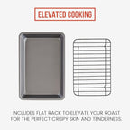 Chef Pomodoro Nonstick Carbon Steel Small Roasting Pan - Image 3