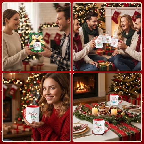 LemonRoad 12 Sets Christmas Coffee Mugs with Mug Boxes 12 oz - Image 7