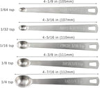 4Pack Mini Measuring Spoons Set, Heavy Duty Stainless Steel Teaspoon - Image 2