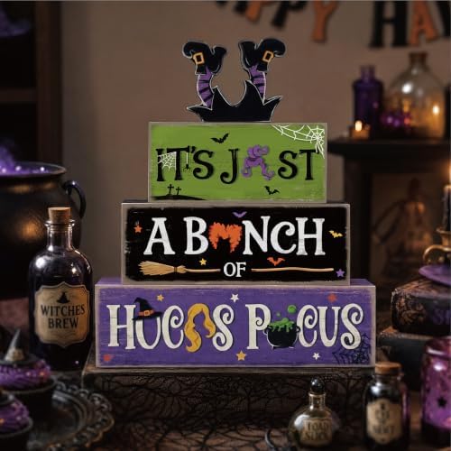 Hocus Pocus Decor, Vintage Halloween Decorations Indoor Table Sign for Home - Image 3