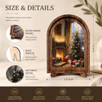 Christmas Arched Table Sign, Rustic Farmhouse Holiday Decor - Image 2