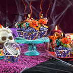 Halloween Mini cake pans with lids, 60Pack Aluminum Mini Baking Cups Purple - Image 6
