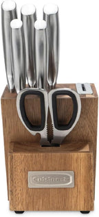 Cuisinart 7 Pc Stainless Steel Essentials Cutlery Block Set - Image 2