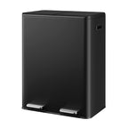 WLIVE 2 x 8 Gallon Stainless Steel Dual Trash Can, Double Trash Can Kitchen by WLIVE