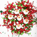 Santa Claus Sprinkles 7oz Candy Sugar Sprinkle Red and Green Sprinkles Cake Decorations Cupcake Toppers Cookie Decorating Ice Cream Celebrations - Image 3
