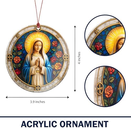 Nativity Ornaments - Regilious Christian Gifts for Women | Men - Christian Christmas Ornaments - Easter Decor - Christmas Decor - White Elephant Gifts - Xmas Tree Decoration - Image 3