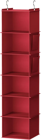 YOUDENOVA Hanging Closet Organizer and Storage, 6-Shelf Closet Hanging Storage by YOUDENOVA