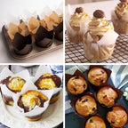 200pcs Tulip Cupcake Liners, Premium Muffin Liners Holders for Baking Cups, Greaseproof Cupcake Wrappers in Standard Size, Classic Parchment Paper Cupcakes Liner for Party, Christmas by JIRNGLA - Image 5