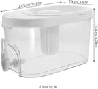 GLEAVI Beverage Dispenser with Spigot: Family Fridge Pitcher - Image 2