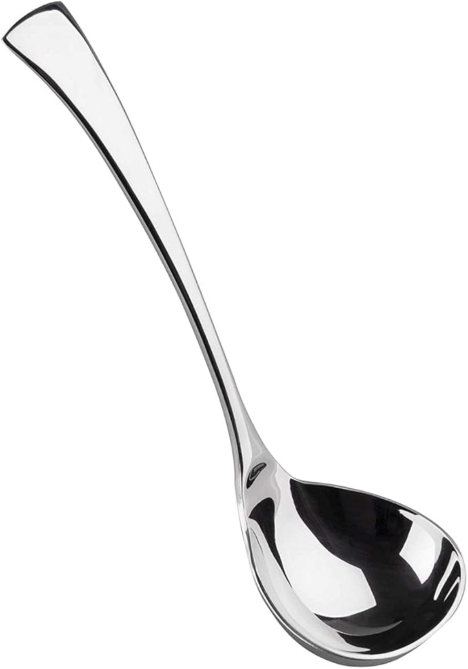 IMEEA 7.6-Inch Small Serving Ladle, 18/10 Stainless Steel Gravy Spoon by IMEEA