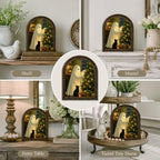 Ghost Christmas Arched Decor, Black Cat Table Sign - Image 5