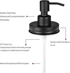 Amolliar Mason Jar Liquid Soap Dispenser Lid, Rust Proof Stainless Steel - Image 4