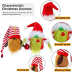 BWFY Christmas Gnomes Decorations 2-Pack Handmade Swedish Tomte Plush Gnomes Scandinavian Santa Elf Christmas Table Tiered Tray Ornament Christmas Decor Gifts - Image 5