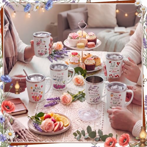 Didaey 6 Pcs Christian Tumbler with Lid Straw, 11 oz Faith Gifts for Women - Image 6