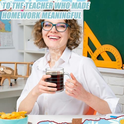 Tioncy 4 Pcs Teacher Coffee Mugs Back to School Teacher Appreciation Gifts - Image 3