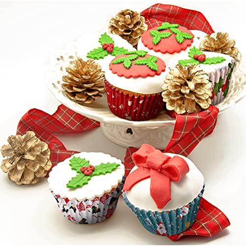 Chengu 600 Pcs Christmas Cupcake Liners, Xmas Baking Supplies - Image 6