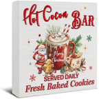 Christmas Sign Decor, Hot Cocoa Bar Decorations, Christmas Coffee Bar by Oqtumes