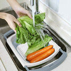 Qimh Collapsible Colander | Over The Sink Silicone Kitchen Strainers and - Image 4