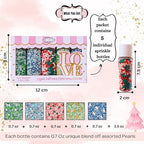 Confect Christmas Sprinkles | Christmas Sprinkles - Green White Silver Blue Red Sparkling Sugar I Christmas Tree Stocking & Snowflakes for Dessert Decorating- 5 Oz - Image 4