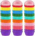 SANNIX 450pcs Rainbow Bright Cupcake Liners, Colorful Baking Cups Cupcake Wrappers Paper Wraps Muffin Liners for Birthday Pride Party Decorations Supplies(9 Colors) by SANNIX