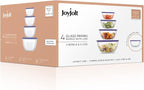 JoyJolt Very Peri 8pc Glass Mixing Bowls - Image 7