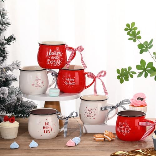 Sawysine 6 Set Christmas Coffee Mugs, Holiday Gift, Cute Style - Image 5