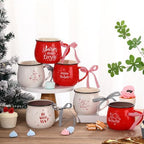 Sawysine 6 Set Christmas Coffee Mugs, Holiday Gift, Cute Style - Image 5